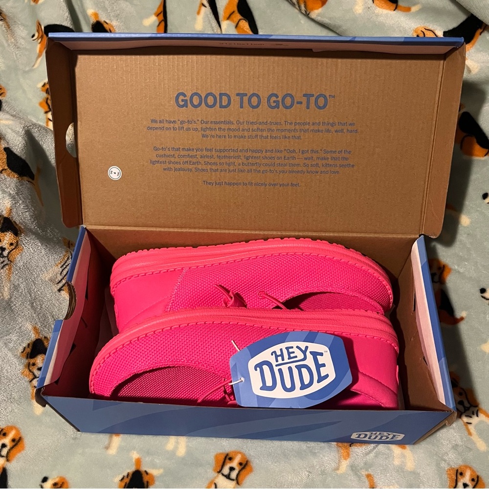 Hey Dude Electric Pink NWT